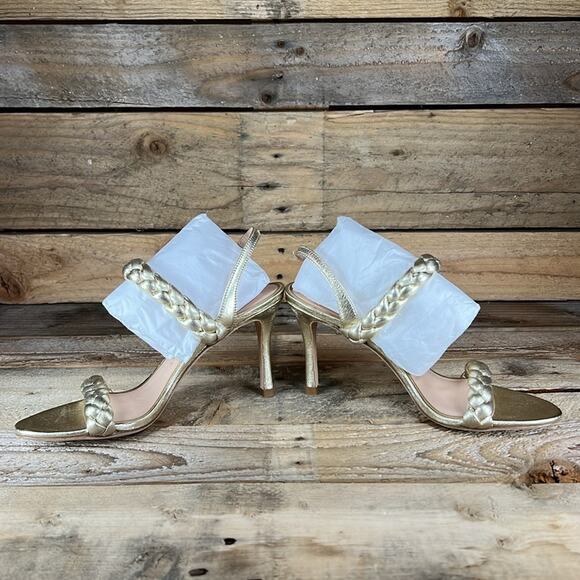 Kate Spade Saffron Heel - Antique Gold Leather - 6.5 - New without box - Picture 7 of 8